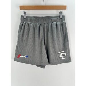 Inaka Power Mens Grey Mesh Basketball Gym Shorts Size Large Logo Athletic